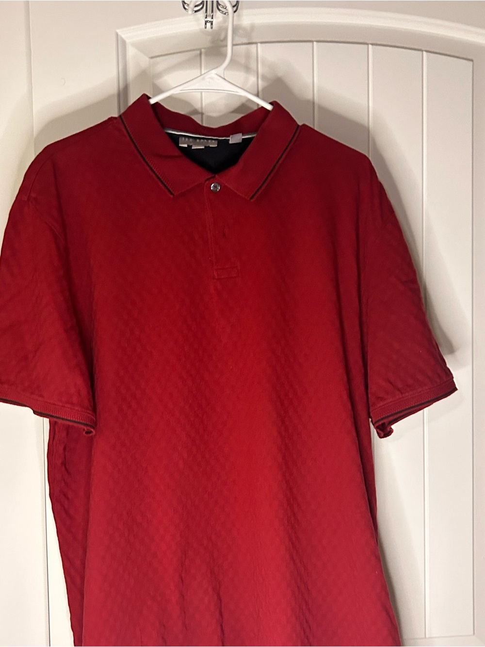 Ted Baker Red Short-Sleeve Polo